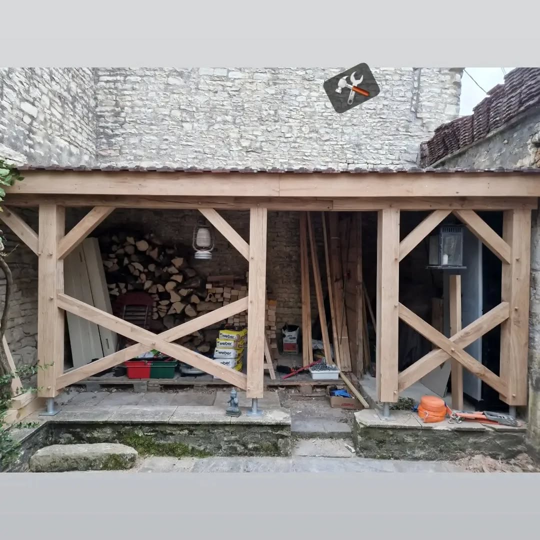 Appentis - Réalisation EL Charpente